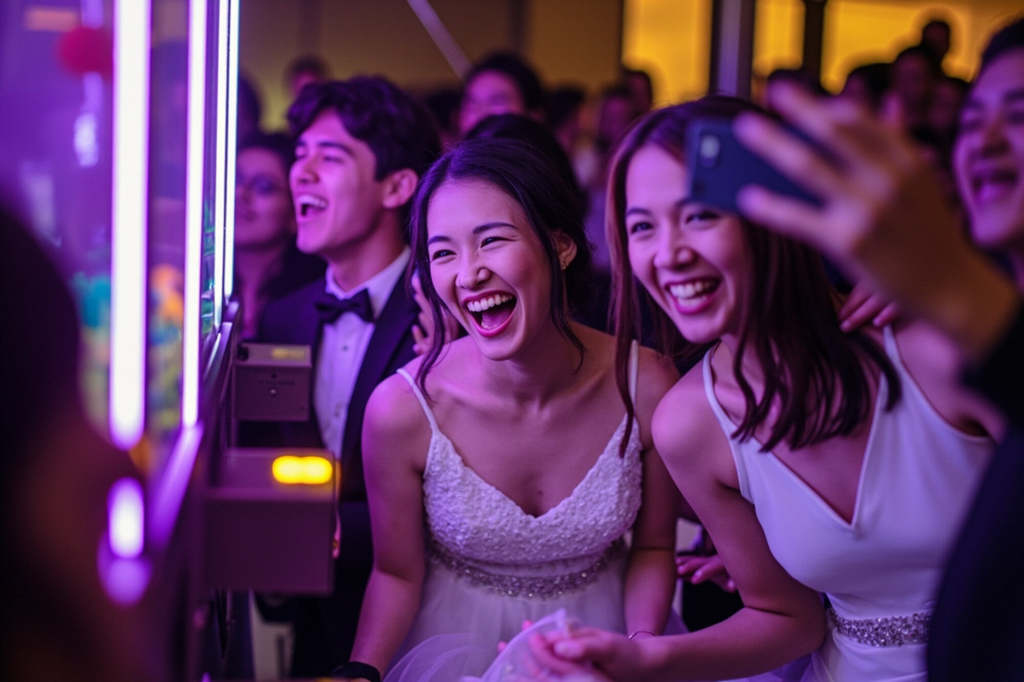 Claw machine at wedding